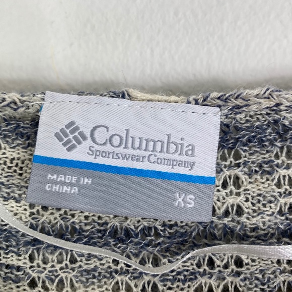 Columbia Lightweight Knit V Neck Hoodie Size XS - Picture 4 of 7